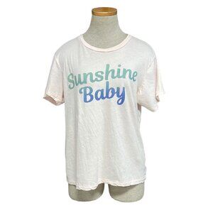 WIldfox Short Sleeve Tee Sunshine Baby Pink Size Medium M